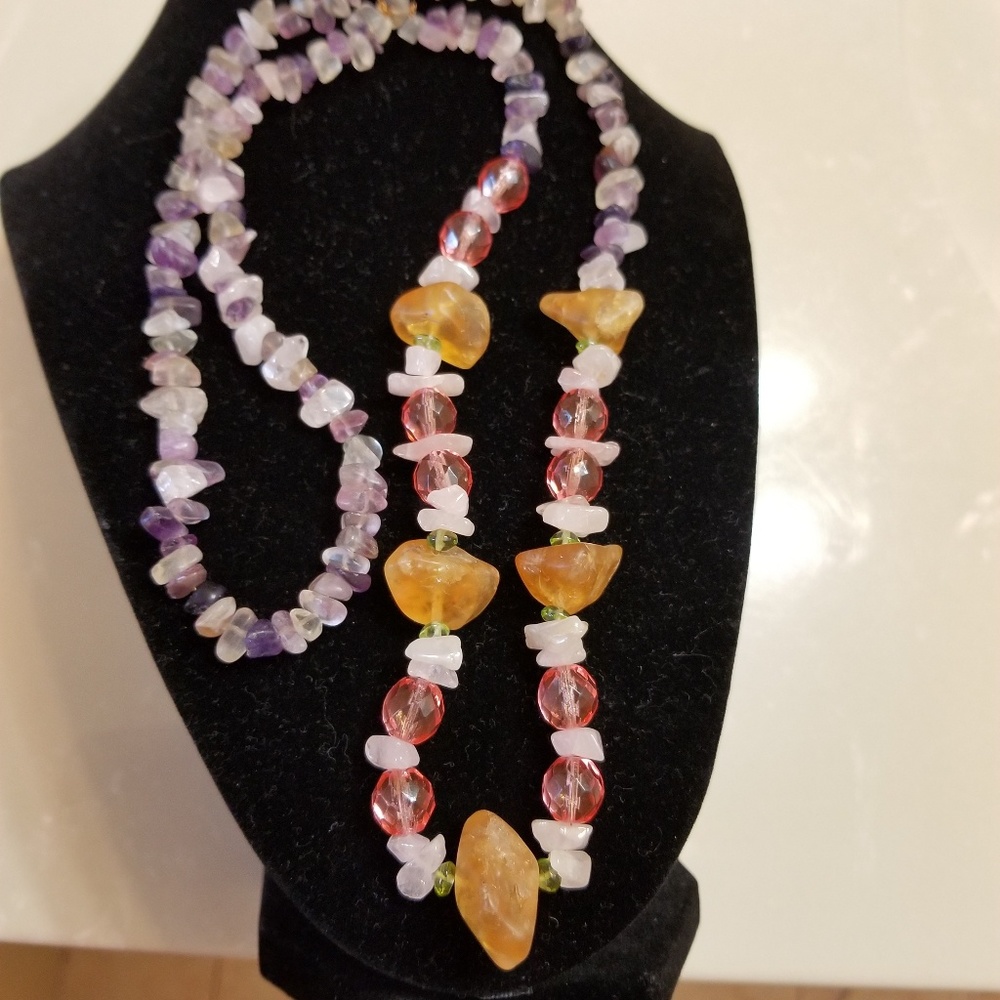 Multi stones necklace